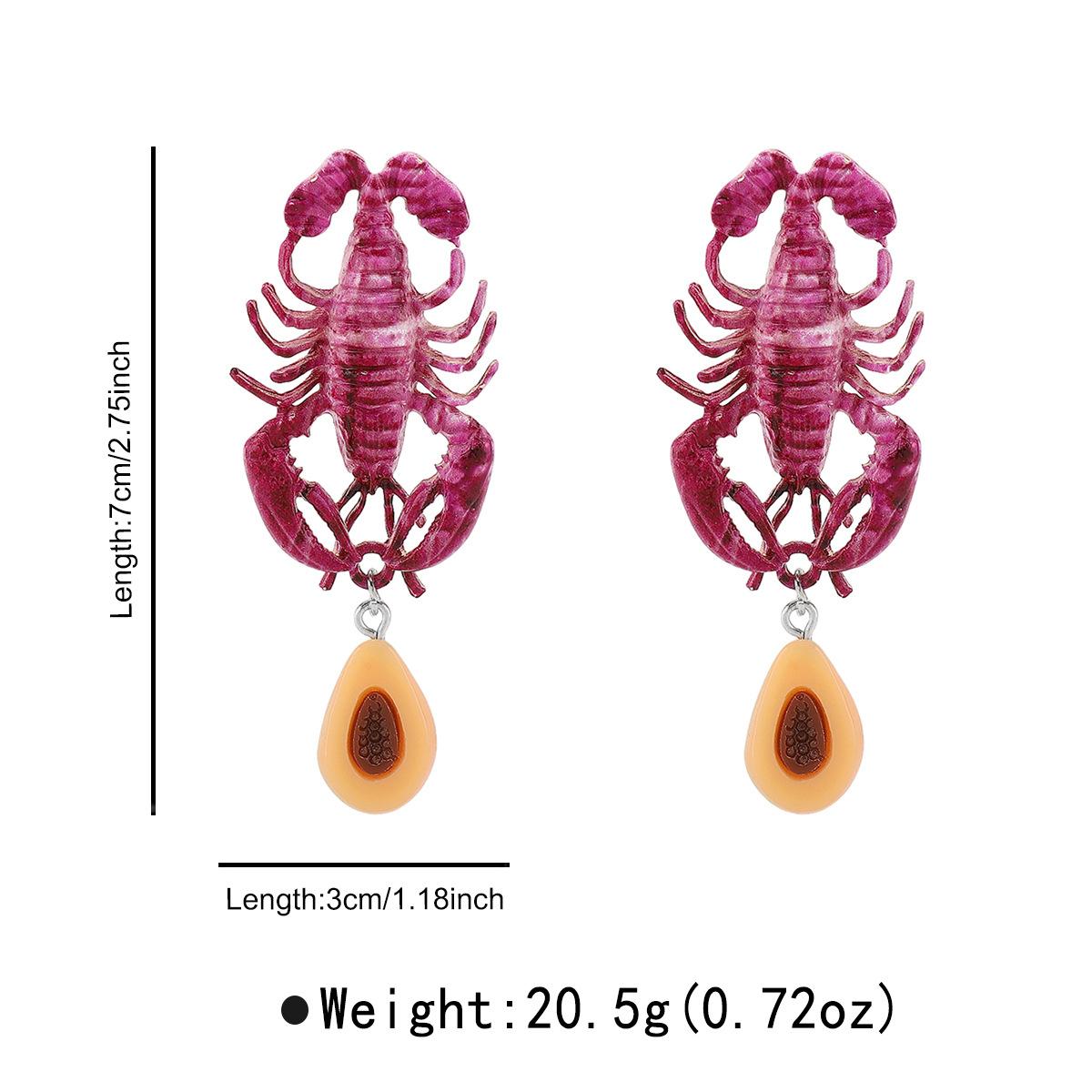 Cross Border Hot Selling Red Lobster Earrings Summer New Animal Lobster Pendant Dangle Earrings For Women Fashion
Cross Border Hot Selling Red Lobster Earrings Summer New Animal Lobster Pendant Dangle Earrings For Women Fashion