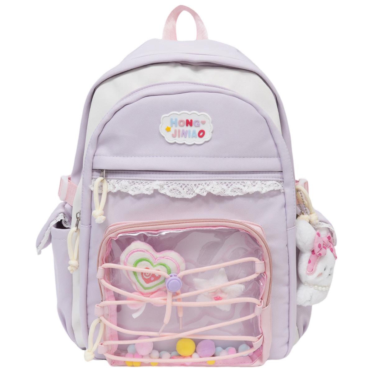 School bag female large capacity high school junior high school college student backpack new trend travel leisure backpack college backpack no accessories фіолетовий
School bag female large capacity high school junior high school college student backpack new trend travel leisure backpack college backpack no accessories фіолетовий