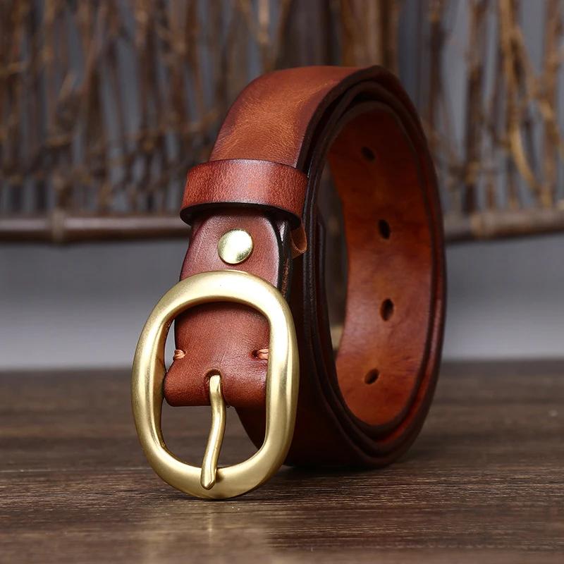 2.8cm Width High Quality Luxury Design Belt for Women Copper Buckle Classic Retro Belt Real Genuine Leathet Belts for Jeans 100cm
2.8cm Width High Quality Luxury Design Belt for Women Copper Buckle Classic Retro Belt Real Genuine Leathet Belts for Jeans 100cm