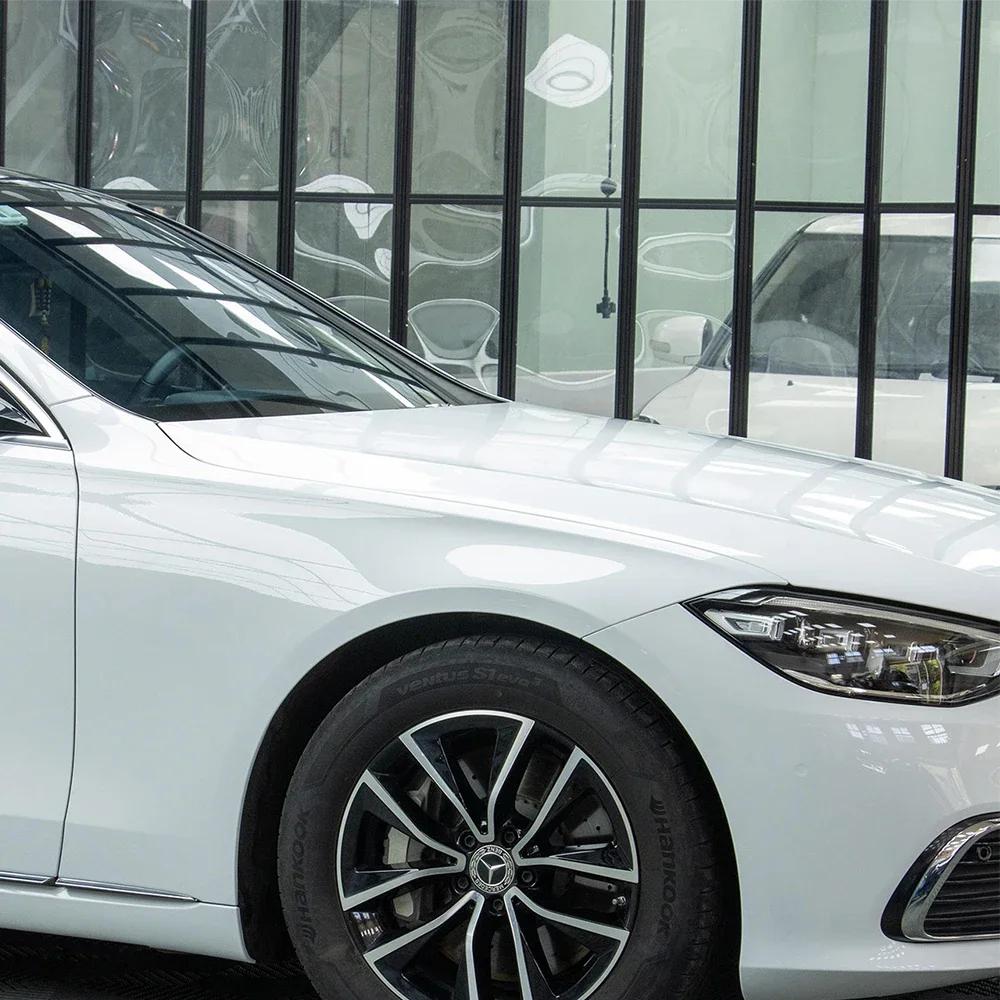 Glossy White Car Sticker Wrap Vinyl Film PET Sticker Bubble Free Vinyl Film Car Accessories Auto Exterior Interior Decoration 10x152cm
Glossy White Car Sticker Wrap Vinyl Film PET Sticker Bubble Free Vinyl Film Car Accessories Auto Exterior Interior Decoration 10x152cm
