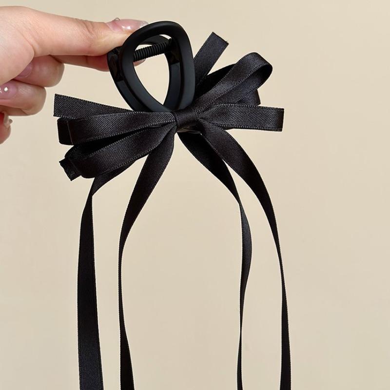 Black Streamer Bow Grab Clip Hairpin Shark Clip Back Head Plate Hairpin Children s Hair Accessories Hair Claw
Black Streamer Bow Grab Clip Hairpin Shark Clip Back Head Plate Hairpin Children s Hair Accessories Hair Claw