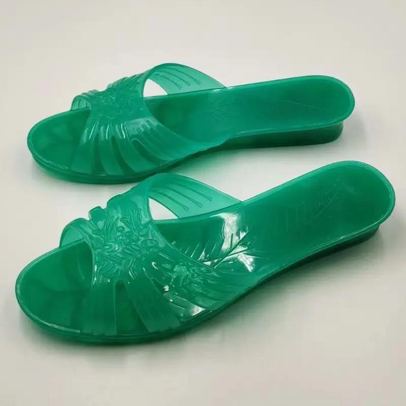 New Women s Summer One Word Hollow Out Flat Sole Slippers Soft Sole Non Slip Transparent Crystal Slipper Beach Slipper 40 зелений
New Women s Summer One Word Hollow Out Flat Sole Slippers Soft Sole Non Slip Transparent Crystal Slipper Beach Slipper 40 зелений