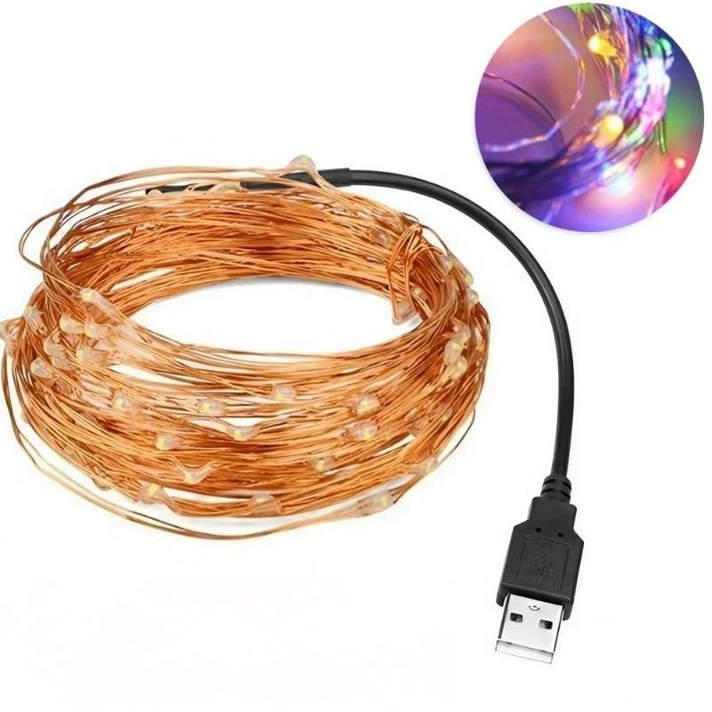 USB Powered Copper String Lights, Fairy Lights, and Starlight Lights Are Suitable for Decorating Parties, Weddings Festivals,Halloween,Christmas multicolor-1m
USB Powered Copper String Lights, Fairy Lights, and Starlight Lights Are Suitable for Decorating Parties, Weddings Festivals,Halloween,Christmas multicolor-1m
