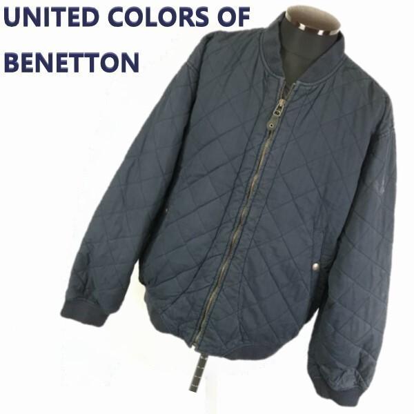 BENETTON quilted jacket men 52 L-XL dark navy casual outerwear
BENETTON quilted jacket men 52 L-XL dark navy casual outerwear