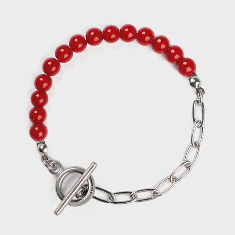 BICYCLE TROPHY BT Gemstone Bracelet 05 (2TYPE / 6mm Milk Ball Red) 20.5cm (handlebar)
BICYCLE TROPHY BT Gemstone Bracelet 05 (2TYPE / 6mm Milk Ball Red) 20.5cm (handlebar)