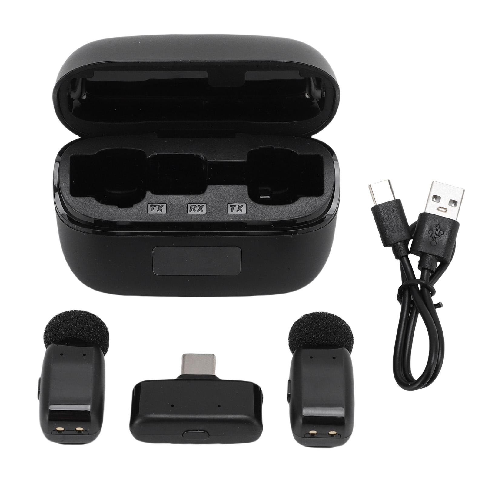 Wireless Microphone Smart Noise Reduction Multifunctional 2.4GHz Stable Lavalier Microphone for Live
Wireless Microphone Smart Noise Reduction Multifunctional 2.4GHz Stable Lavalier Microphone for Live