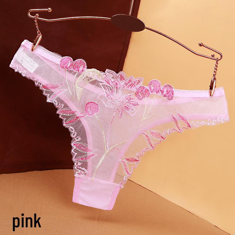 Женские бесшовные стринги из прозрачного кружева с вышивкой One Size розовый
Женские бесшовные стринги из прозрачного кружева с вышивкой One Size розовый