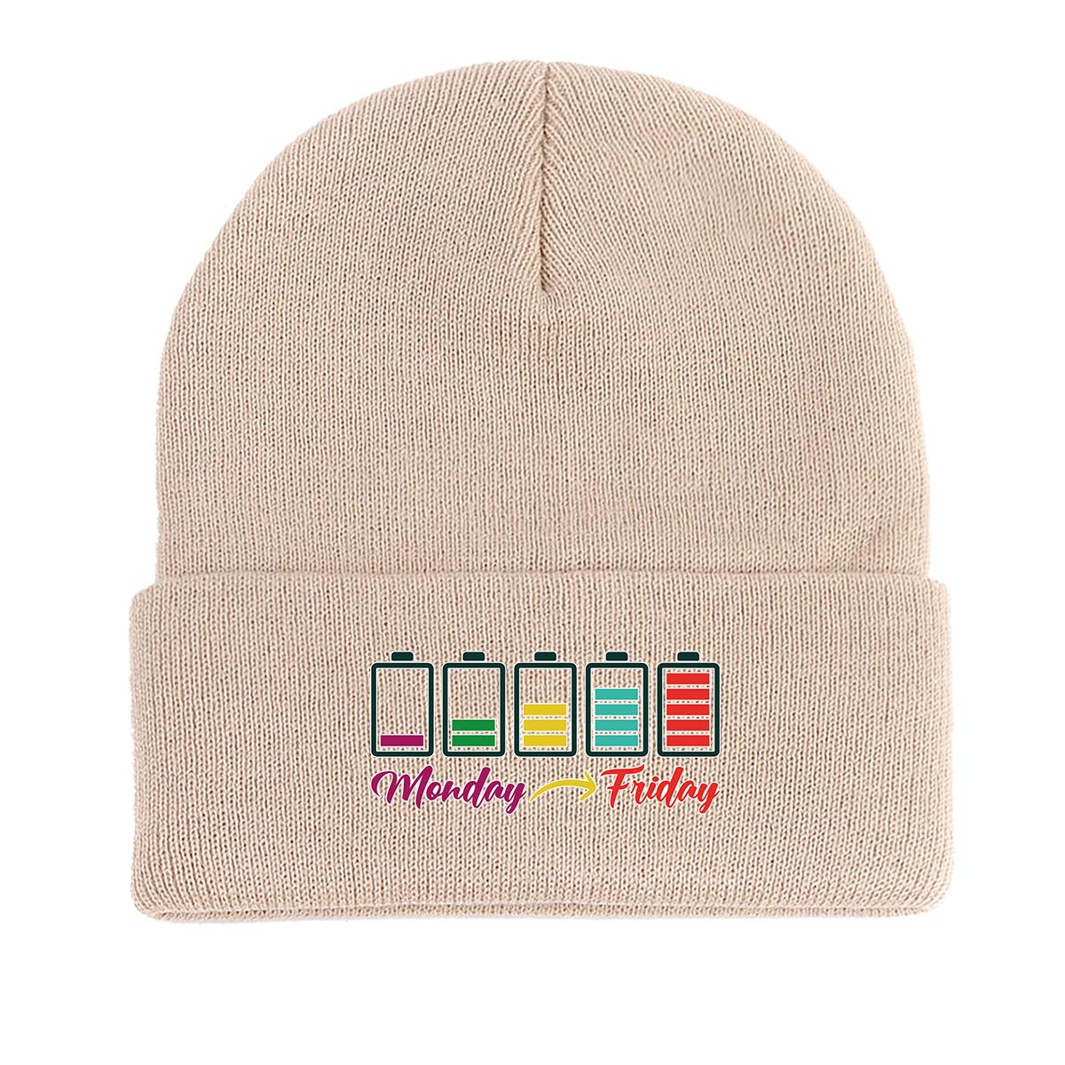 Monday Friday Battery Print Knit Cap Beanie, Woman Cap Cancer Chemo Cozy Trendy Bobble Hat Knitted Hat Beanie as the picture
Monday Friday Battery Print Knit Cap Beanie, Woman Cap Cancer Chemo Cozy Trendy Bobble Hat Knitted Hat Beanie as the picture