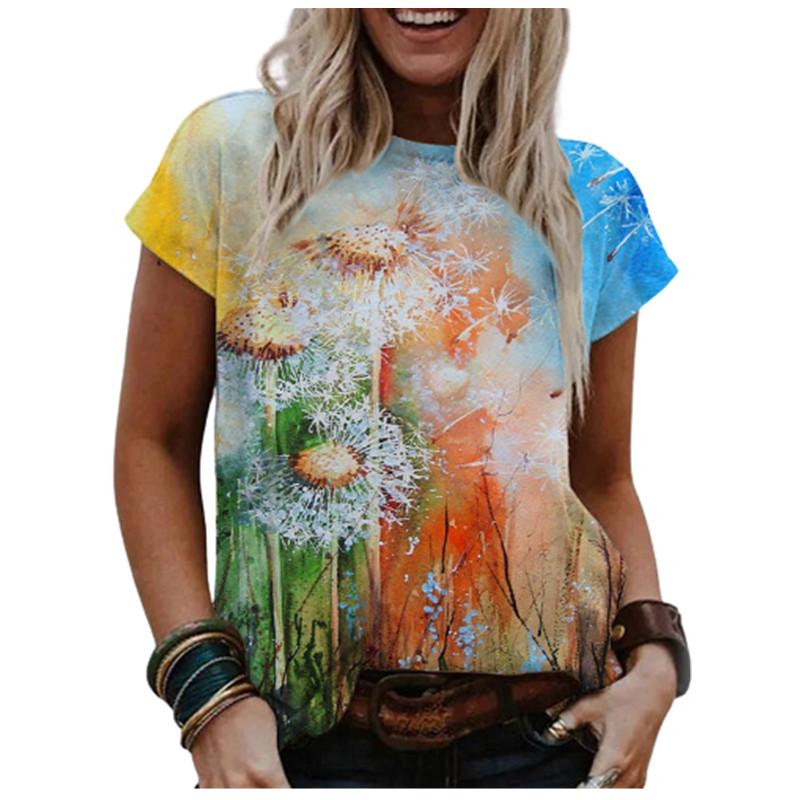 Women Summer T Shirt Trend Dandelion Print Retro Fashion Short Sleeve Tees Casual Printed Tops XS разноцветный
Women Summer T Shirt Trend Dandelion Print Retro Fashion Short Sleeve Tees Casual Printed Tops XS разноцветный