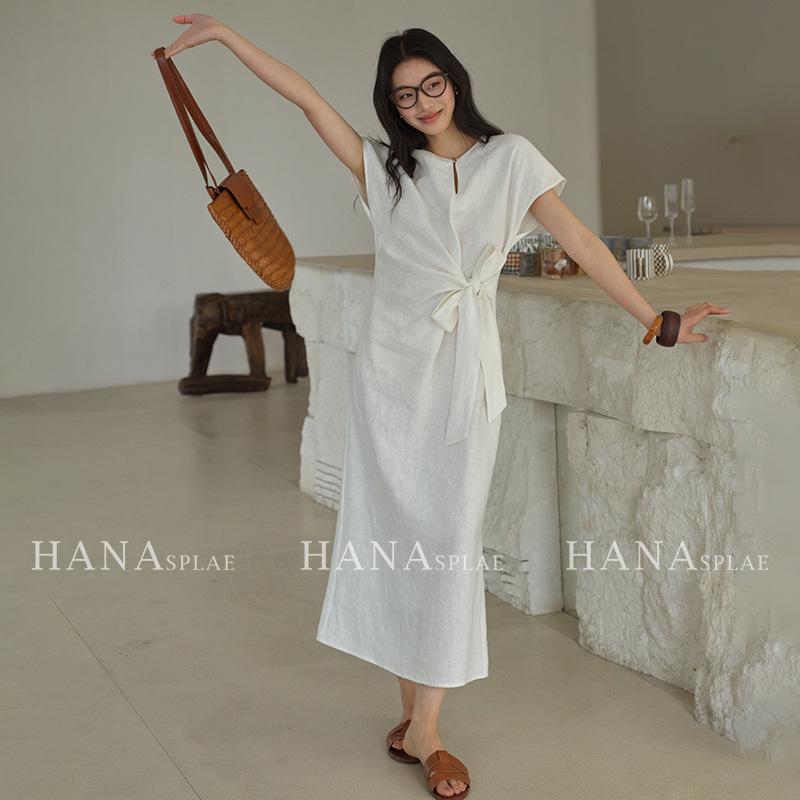 HANNA Linen Bow-Tie Slim Mid-Length Summer Dress for Women 7385 S бірюзові зелений колір
HANNA Linen Bow-Tie Slim Mid-Length Summer Dress for Women 7385 S бірюзові зелений колір