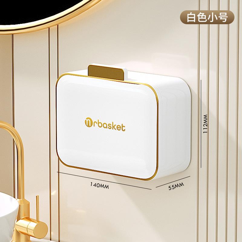Soap box No punching Wall-mounted drain Household bathroom with cover High-grade flip cover Double grid soap rack
Soap box No punching Wall-mounted drain Household bathroom with cover High-grade flip cover Double grid soap rack