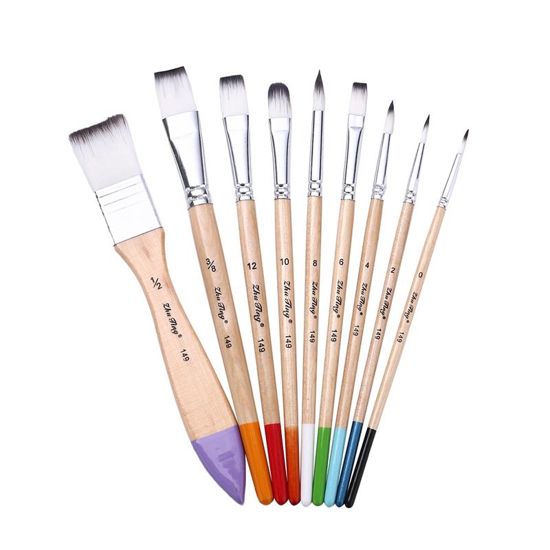 Nylon Brush 9Pcs/Set of Beginners Hand-painted Graffiti Gouache Watercolor Brush Art Pen for Art Students
Nylon Brush 9Pcs/Set of Beginners Hand-painted Graffiti Gouache Watercolor Brush Art Pen for Art Students