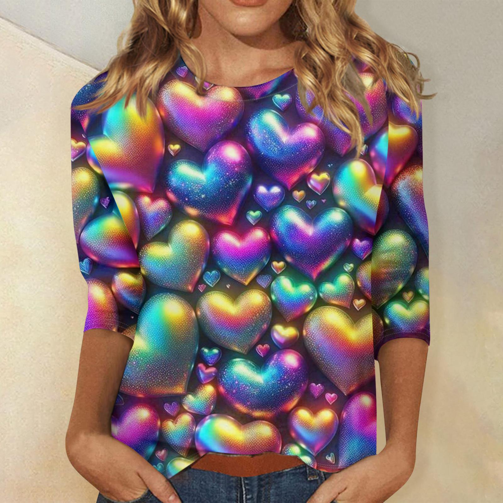 Women s Valentine s Day Print Fashion Casual 3/4 Sleeve Round Neck Top XXL фіолетовий
Women s Valentine s Day Print Fashion Casual 3/4 Sleeve Round Neck Top XXL фіолетовий