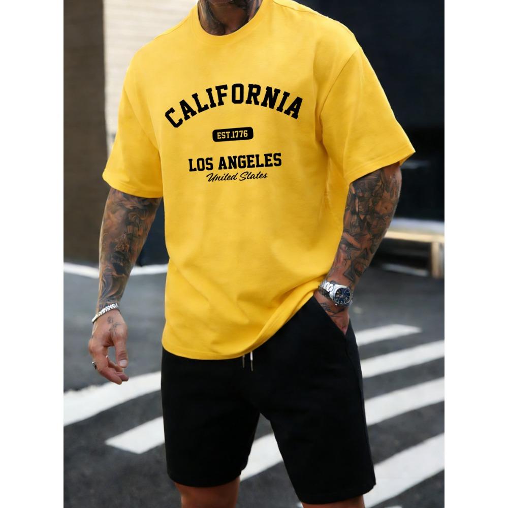 California Los Angeles Est 1776 Men T Shirts Retro Fashion Soft Short Sleeve Summer Comfortable T-Shirt Unisex Loose Top S
California Los Angeles Est 1776 Men T Shirts Retro Fashion Soft Short Sleeve Summer Comfortable T-Shirt Unisex Loose Top S