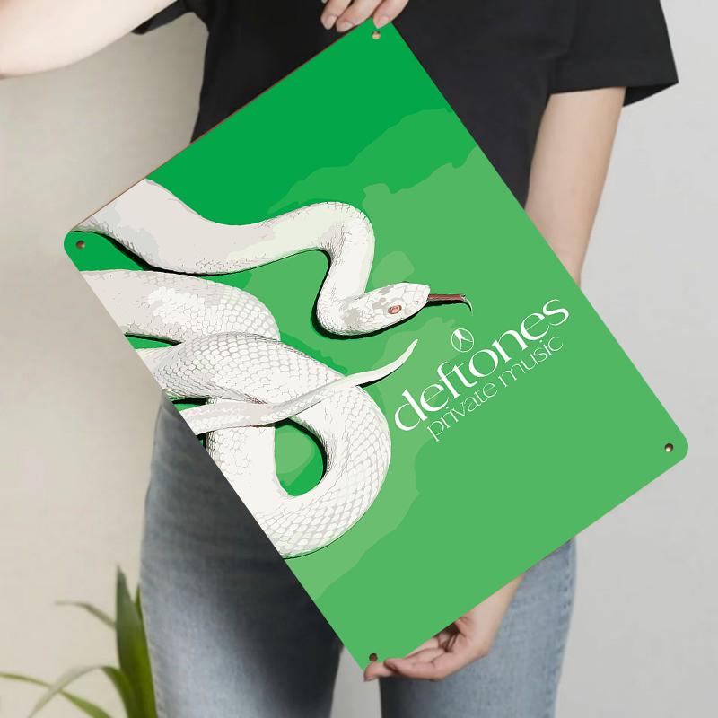 Deftones Private Music White Snake Art Metal Tin Sign Wall Decor for Music Fans Room Decoration 20x30cm(7.8x11.8inch)
Deftones Private Music White Snake Art Metal Tin Sign Wall Decor for Music Fans Room Decoration 20x30cm(7.8x11.8inch)