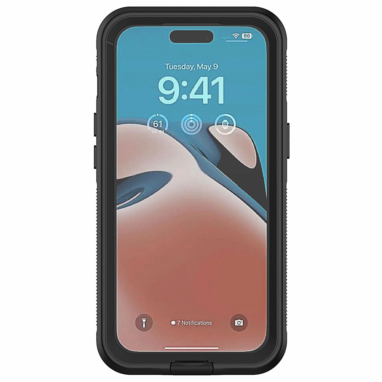For iPhone 15 Pro IP68 Waterproof Phone Case Fall Protection PC+Neoprene Cellphone Shell Transparent Black
For iPhone 15 Pro IP68 Waterproof Phone Case Fall Protection PC+Neoprene Cellphone Shell Transparent Black