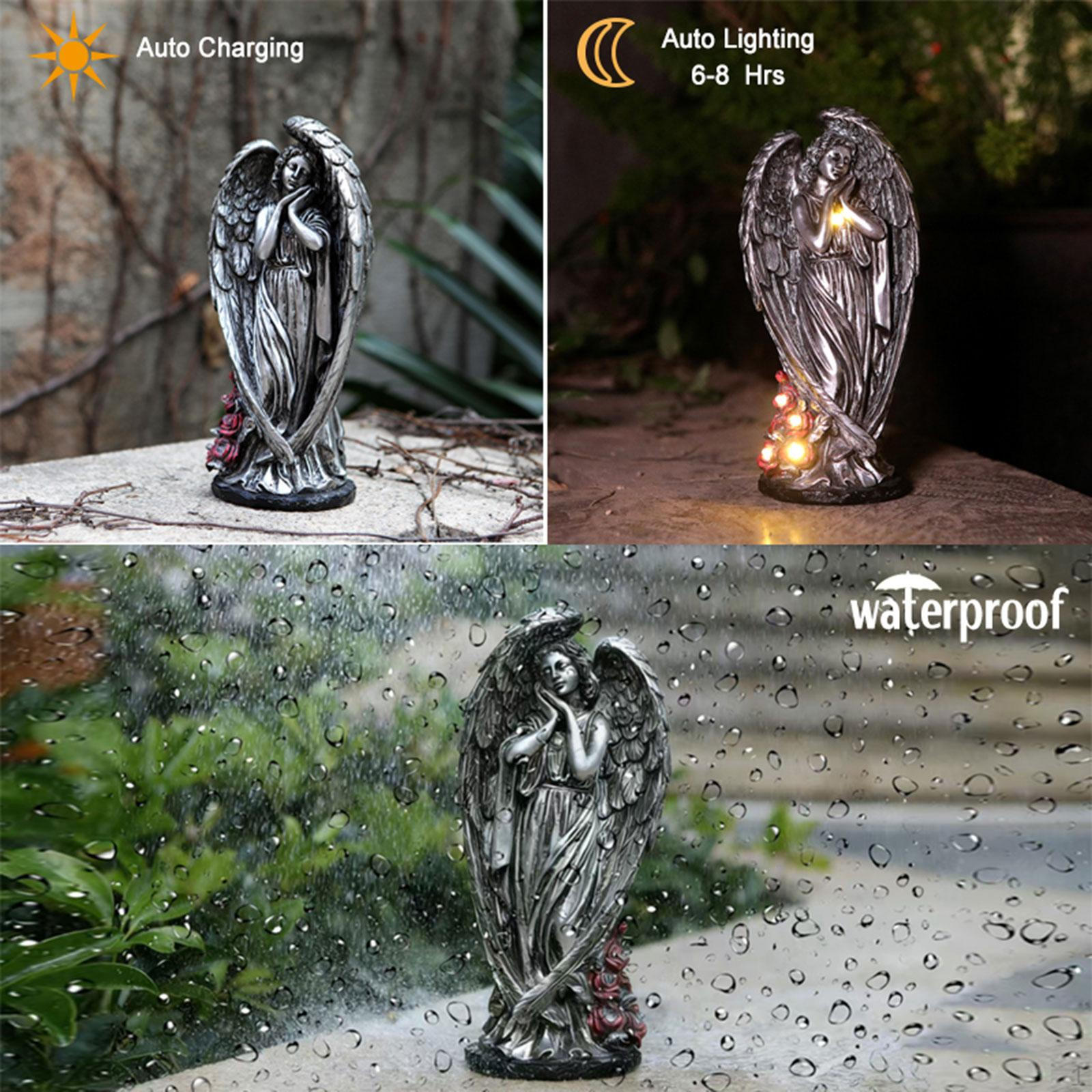 Statue, Outdoor Decoration, Elegant Resin Figure, Decoration with Solar Light Function, Suitable for Silver
Statue, Outdoor Decoration, Elegant Resin Figure, Decoration with Solar Light Function, Suitable for Silver