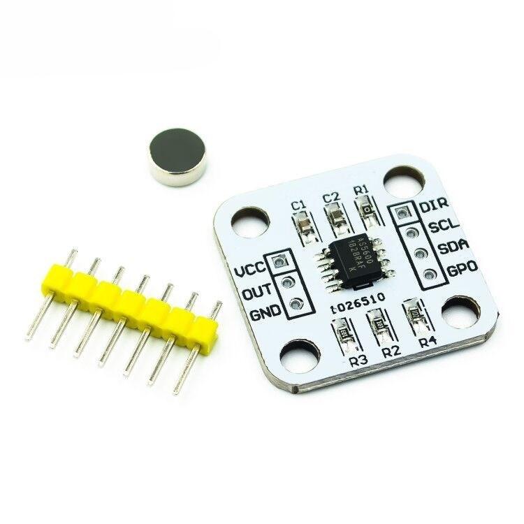 AS5600 Magnetic Encoder Magnetic Induction Angle Measurement Sensor Module 12bitHigh Precision Send Magnet
AS5600 Magnetic Encoder Magnetic Induction Angle Measurement Sensor Module 12bitHigh Precision Send Magnet