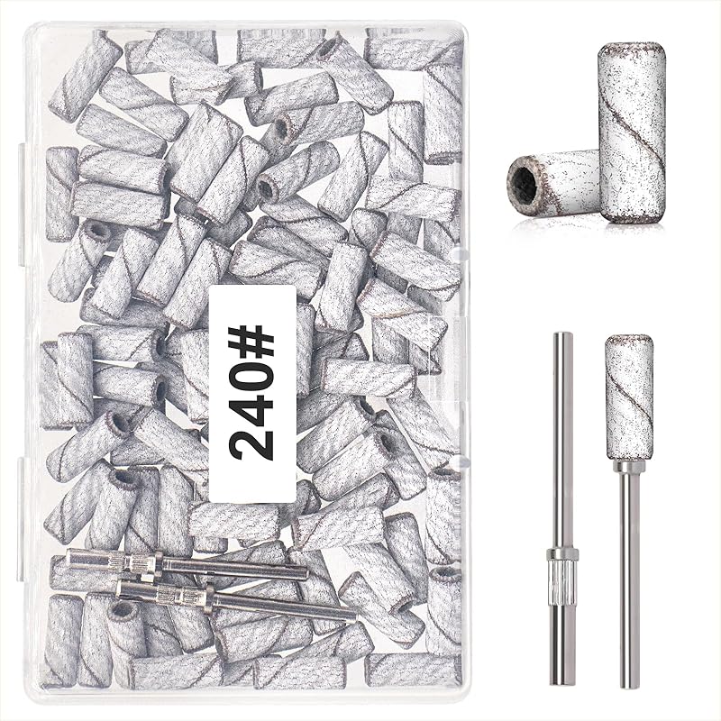 100pcs 180 Grit Small Sanding Bands for Nail Drill with 2pcs 3/32’’ Upgrade Mandrels Bits, Mini Sanding Bands for Nail Drill for Manicure Nail 100Pcs 240 Grit-White
100pcs 180 Grit Small Sanding Bands for Nail Drill with 2pcs 3/32’’ Upgrade Mandrels Bits, Mini Sanding Bands for Nail Drill for Manicure Nail 100Pcs 240 Grit-White