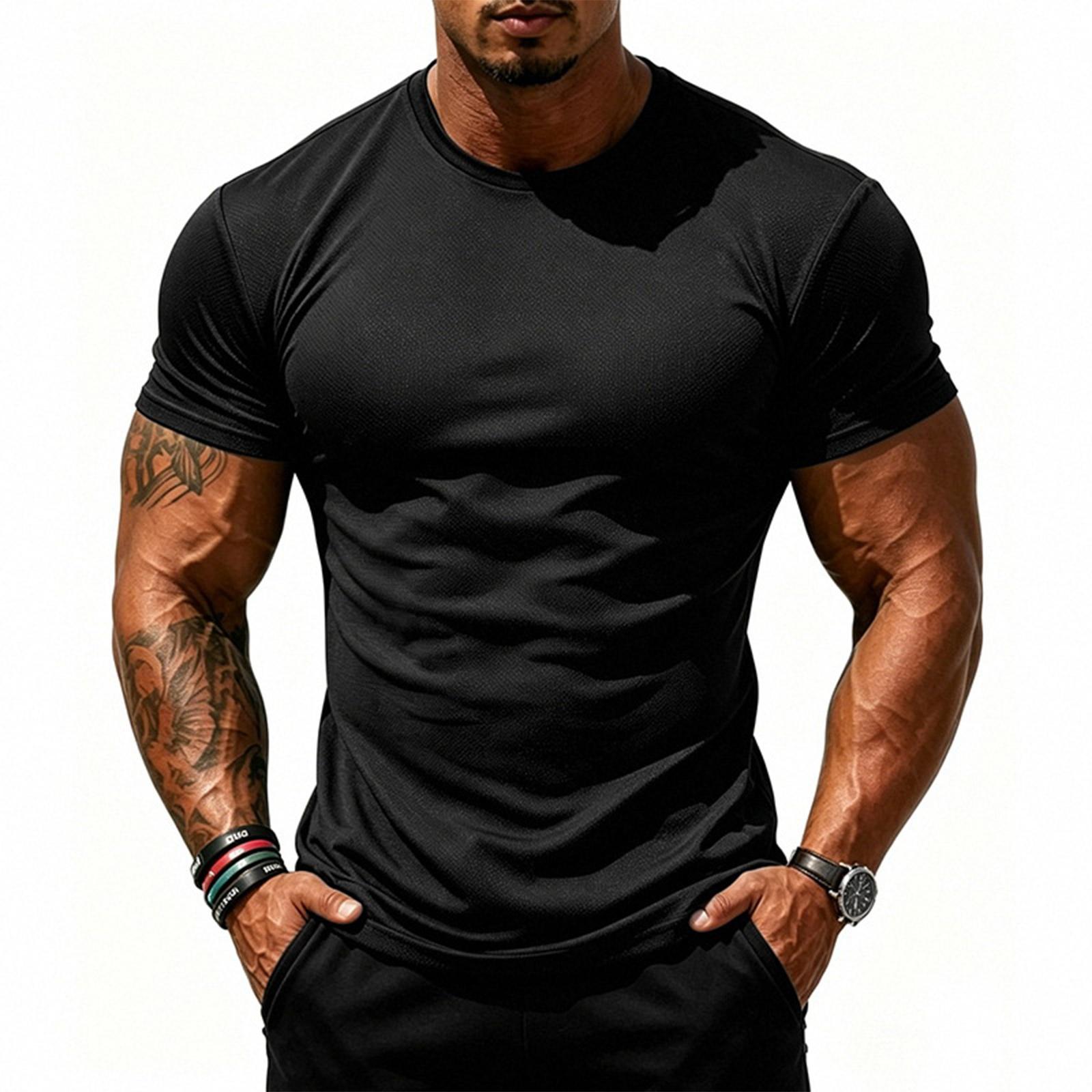 Men’s Short Sleeve Crew Neck Athletic T Shirt Lightweight Breathable Basic Tee Classic Fit for Everyday Wear XL чёрный
Men’s Short Sleeve Crew Neck Athletic T Shirt Lightweight Breathable Basic Tee Classic Fit for Everyday Wear XL чёрный