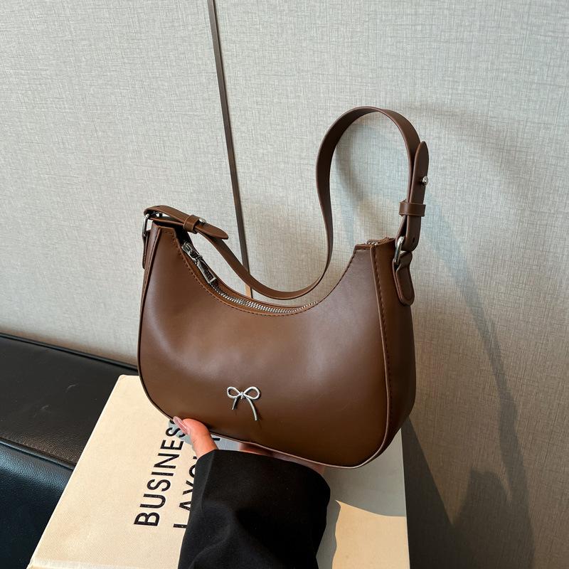 Новая однотонная простая повседневная эстетичная легкая наплечная сумка-подмышка текстурная сумка-тоут женская сумка