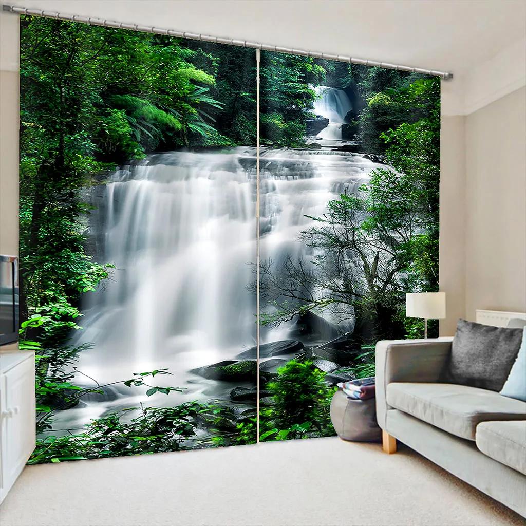 Natural Scenery Forest Landscape Waterfall Drapes Blinds Ideal for Family Room Bed Room Bathroom Kicthen Door Home Decoration W65X60H(cm)X2Pcs&Grommet Top
Natural Scenery Forest Landscape Waterfall Drapes Blinds Ideal for Family Room Bed Room Bathroom Kicthen Door Home Decoration W65X60H(cm)X2Pcs&Grommet Top