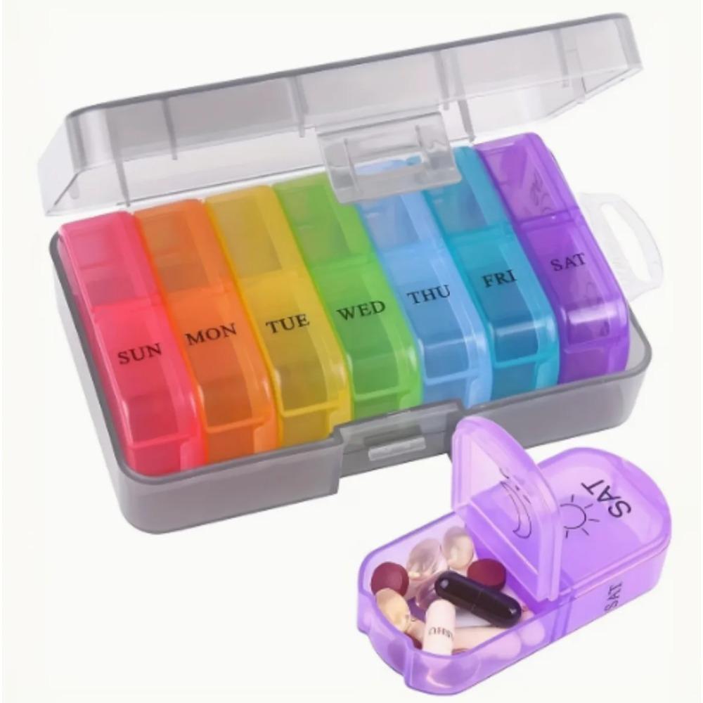7-Piece Daily Pill Case with Clear Lids, AM/PM 7-Day Medicine Organizer, Compact Portable Pill Box for Travel фиолетовый
7-Piece Daily Pill Case with Clear Lids, AM/PM 7-Day Medicine Organizer, Compact Portable Pill Box for Travel фиолетовый