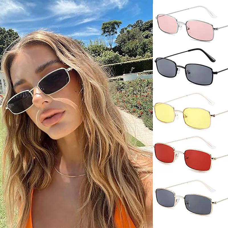 Fashion Small Rectangle Sunglasses Metal Frame Personality Women Sun Glasses Colorful Lens Men Women Trendy Eyewear
Fashion Small Rectangle Sunglasses Metal Frame Personality Women Sun Glasses Colorful Lens Men Women Trendy Eyewear