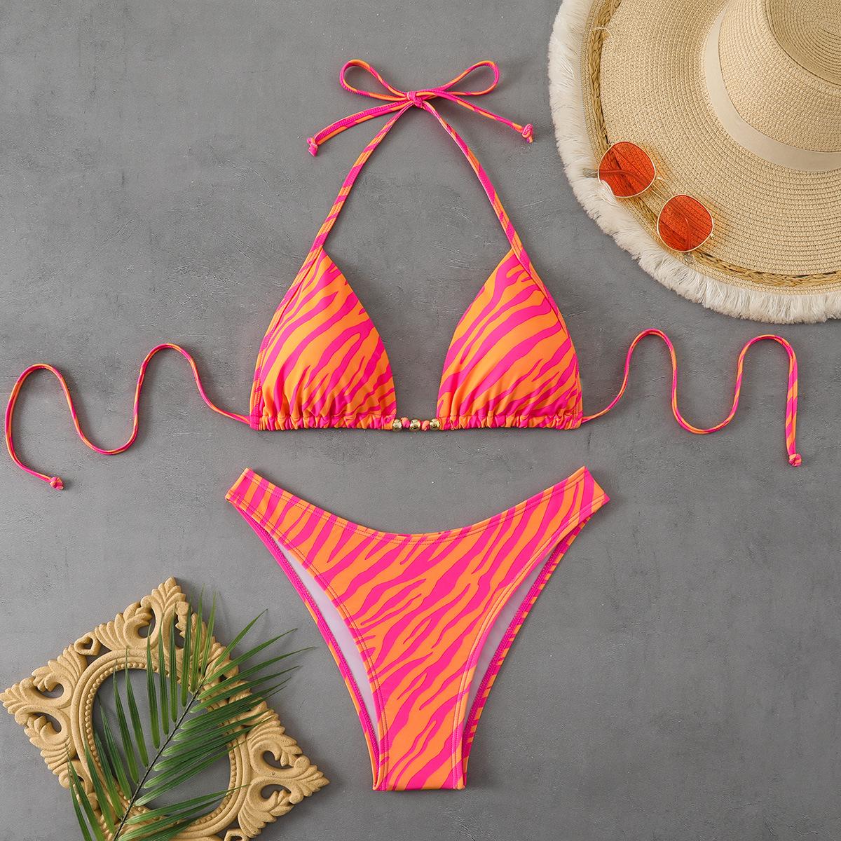 Women s Fashion Print Halter Tie Three-Piece Bikini Swimsuit Small квітковий колір друку
Women s Fashion Print Halter Tie Three-Piece Bikini Swimsuit Small квітковий колір друку
