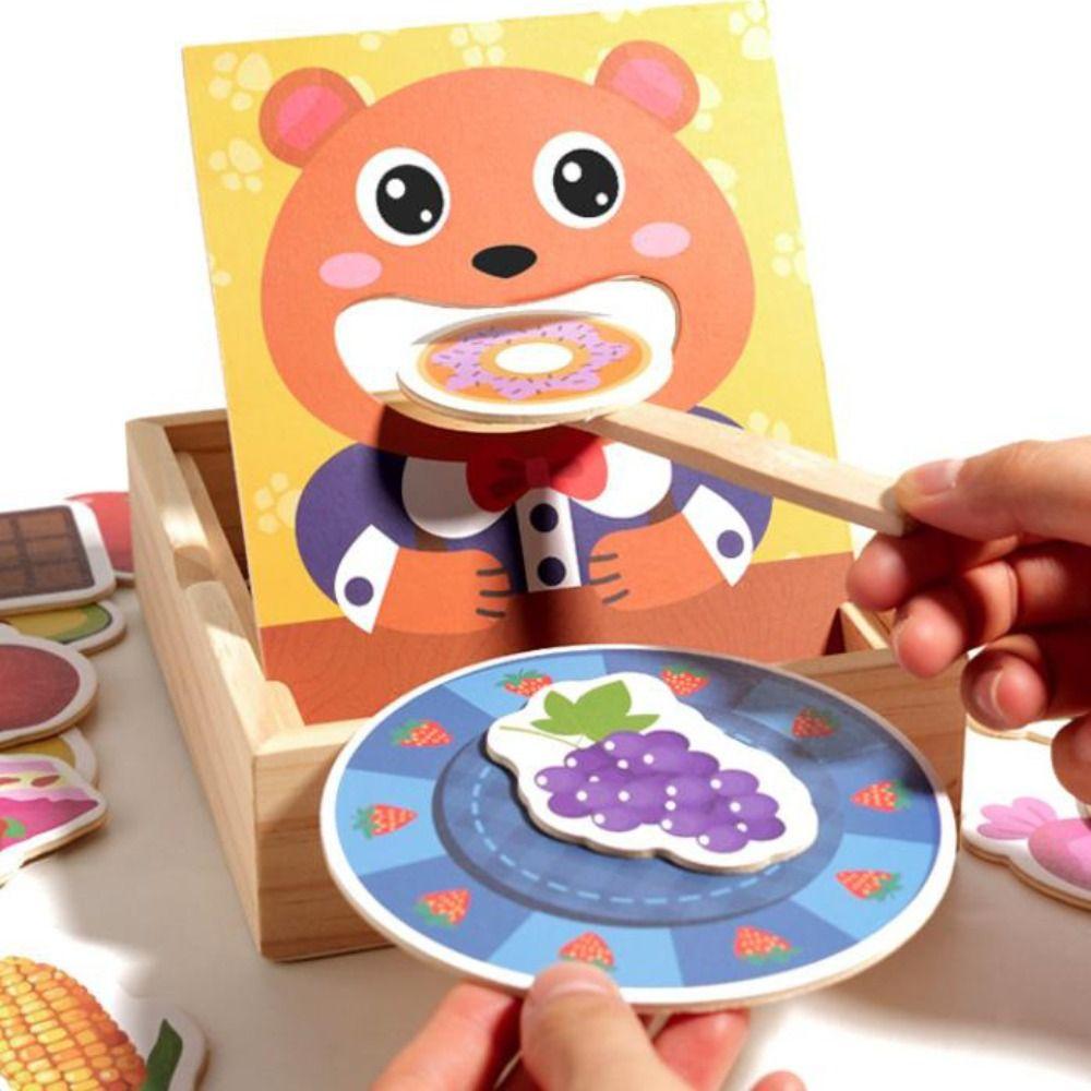 Role Play Simulation Feeding Game Food Feeding Wooden Feeding Toy Bear Pretend Food Set for Friend 1 set
Role Play Simulation Feeding Game Food Feeding Wooden Feeding Toy Bear Pretend Food Set for Friend 1 set
