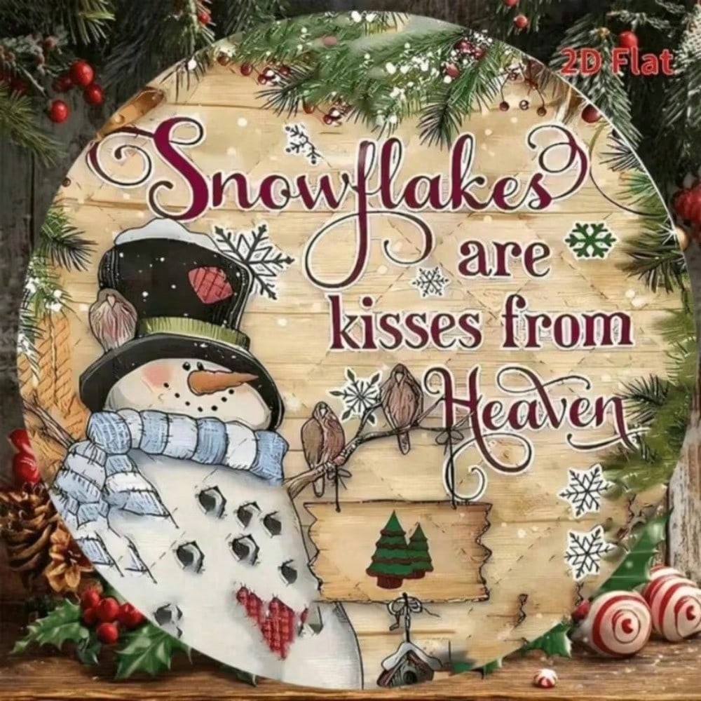 Charming Snowman Metal Sign Flat Print Xmas New Year Decor Outdoor Hanging Holiday Party Gift Wall Art
Charming Snowman Metal Sign Flat Print Xmas New Year Decor Outdoor Hanging Holiday Party Gift Wall Art
