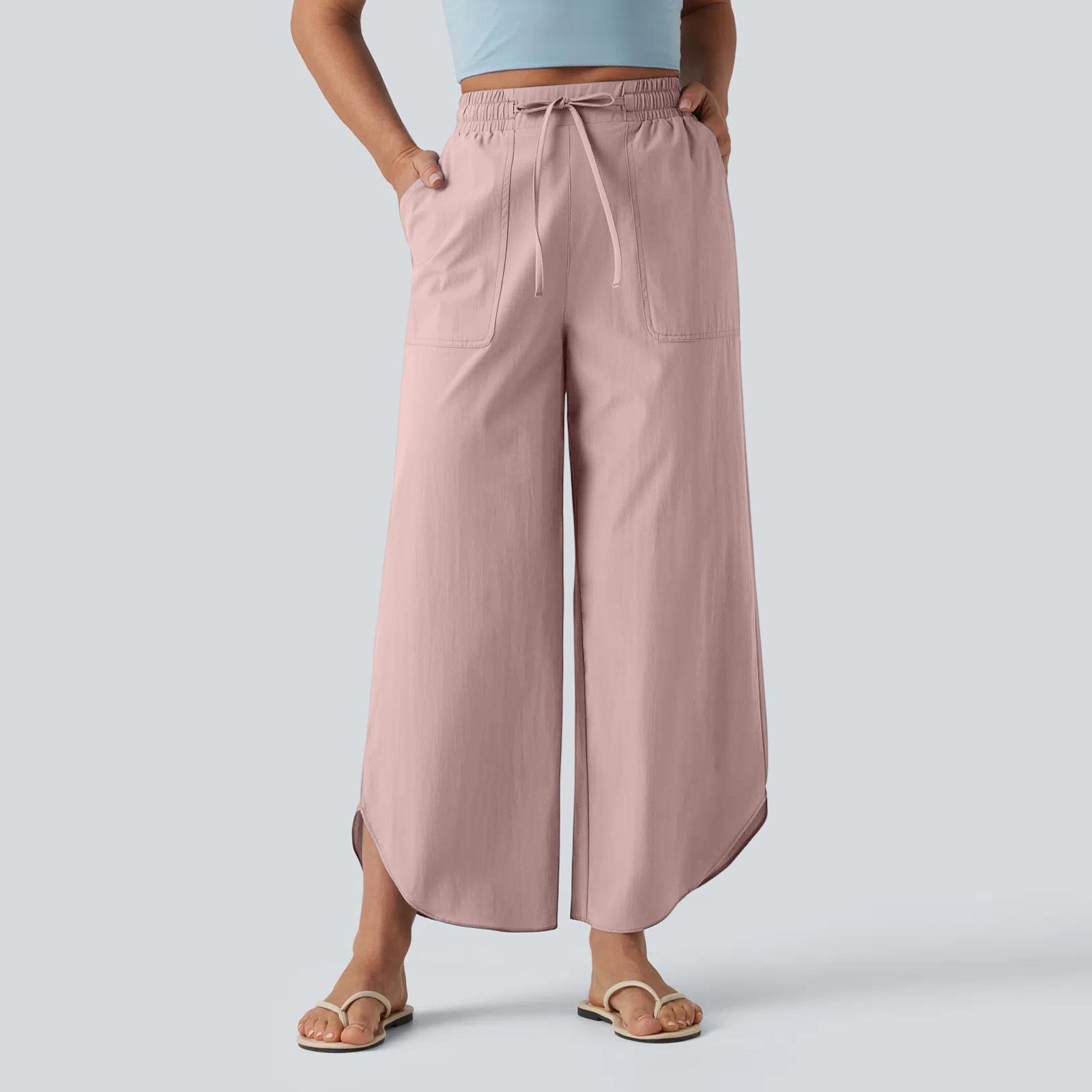 Women s Color Sports Casual Loose Workwear Pocket Cropped Pants L рожевий
Women s Color Sports Casual Loose Workwear Pocket Cropped Pants L рожевий