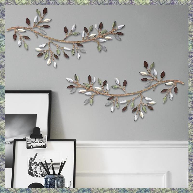 WON Metal Tree Leaf Wall Decor, Vine Olive Branch Leaf Wall Art Wrought Iron Scroll Sculptures, Wall Hanging Sign
WON Metal Tree Leaf Wall Decor, Vine Olive Branch Leaf Wall Art Wrought Iron Scroll Sculptures, Wall Hanging Sign