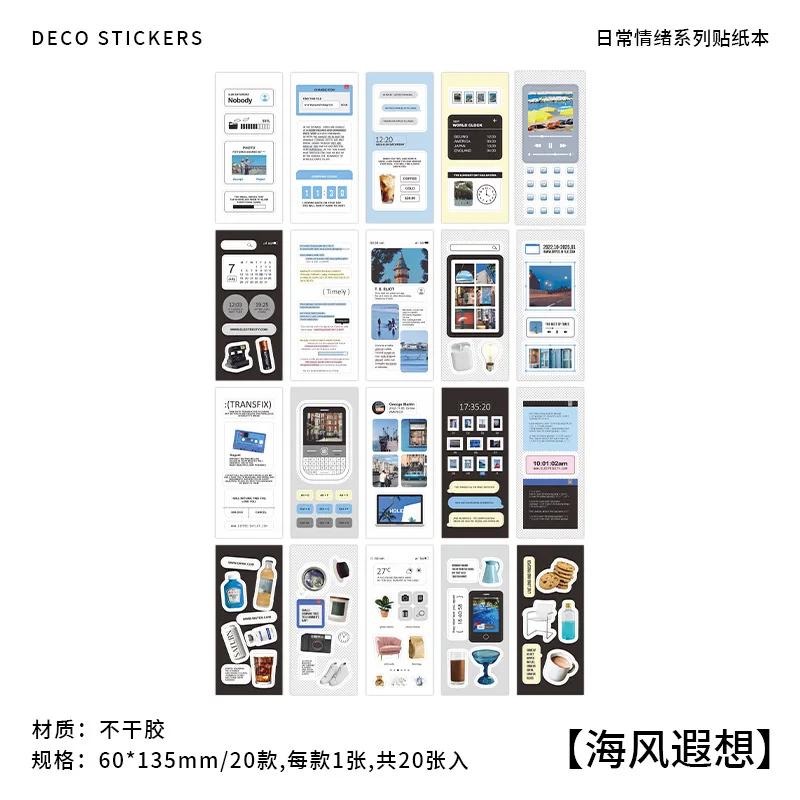 Stickers Book Everyday Emotion 20 Sheets Decorative Sticky Seal for DIY Diary Scrapbook School Supplies Kawaii Stationery
Stickers Book Everyday Emotion 20 Sheets Decorative Sticky Seal for DIY Diary Scrapbook School Supplies Kawaii Stationery