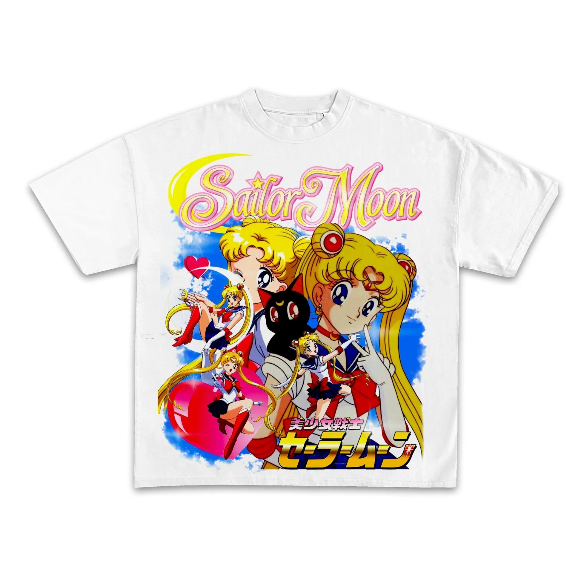 Sailor Moon Japanese Anime Pure Cotton Tshirt 2026 Summer Unisex Women Anime Enthusiasts Casual Sports Fashion Streetwear Shirt 4XL
Sailor Moon Japanese Anime Pure Cotton Tshirt 2026 Summer Unisex Women Anime Enthusiasts Casual Sports Fashion Streetwear Shirt 4XL