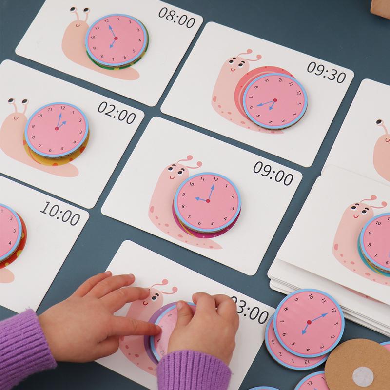 Clock Recognition Snail Time Cards: Kindergarten Senior Puzzle & Math Teaching Aids Standard
Clock Recognition Snail Time Cards: Kindergarten Senior Puzzle & Math Teaching Aids Standard