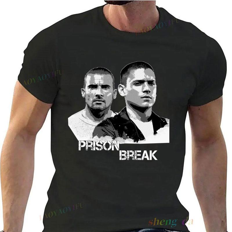 Tv Series Prison Break Men T Shirt Vintage Aesthetic Michael Scofield Y2k Clothes Streetwear Printed T-shirt CamisaTop Cotton 5XL різнокольоровий
Tv Series Prison Break Men T Shirt Vintage Aesthetic Michael Scofield Y2k Clothes Streetwear Printed T-shirt CamisaTop Cotton 5XL різнокольоровий