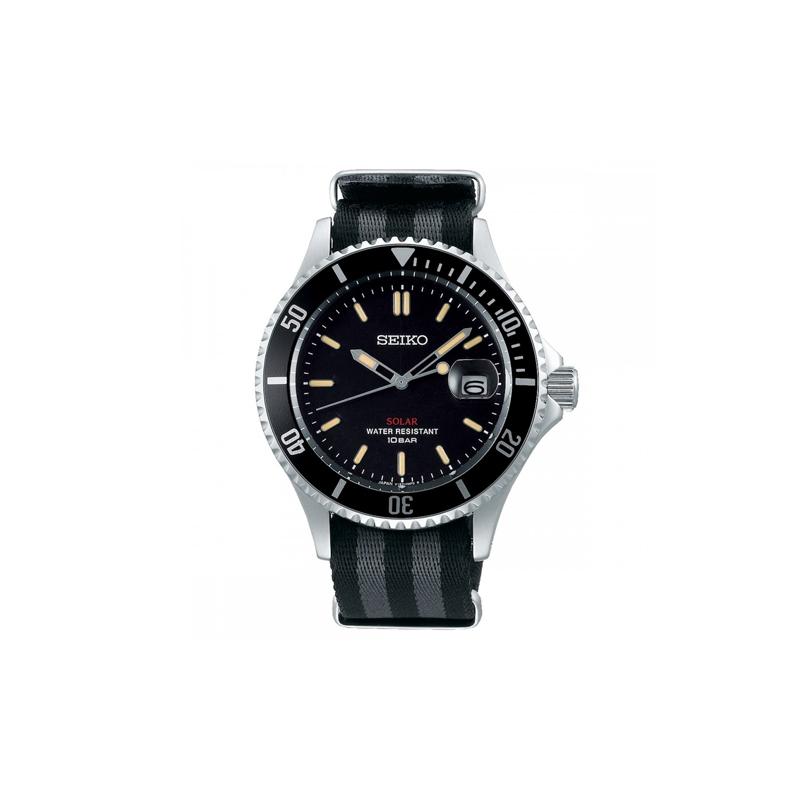 SEIKO SOLAR series 100 meters waterproof solar Quartz fabric strap same style for men and women black dial SZEV014 чорний
SEIKO SOLAR series 100 meters waterproof solar Quartz fabric strap same style for men and women black dial SZEV014 чорний