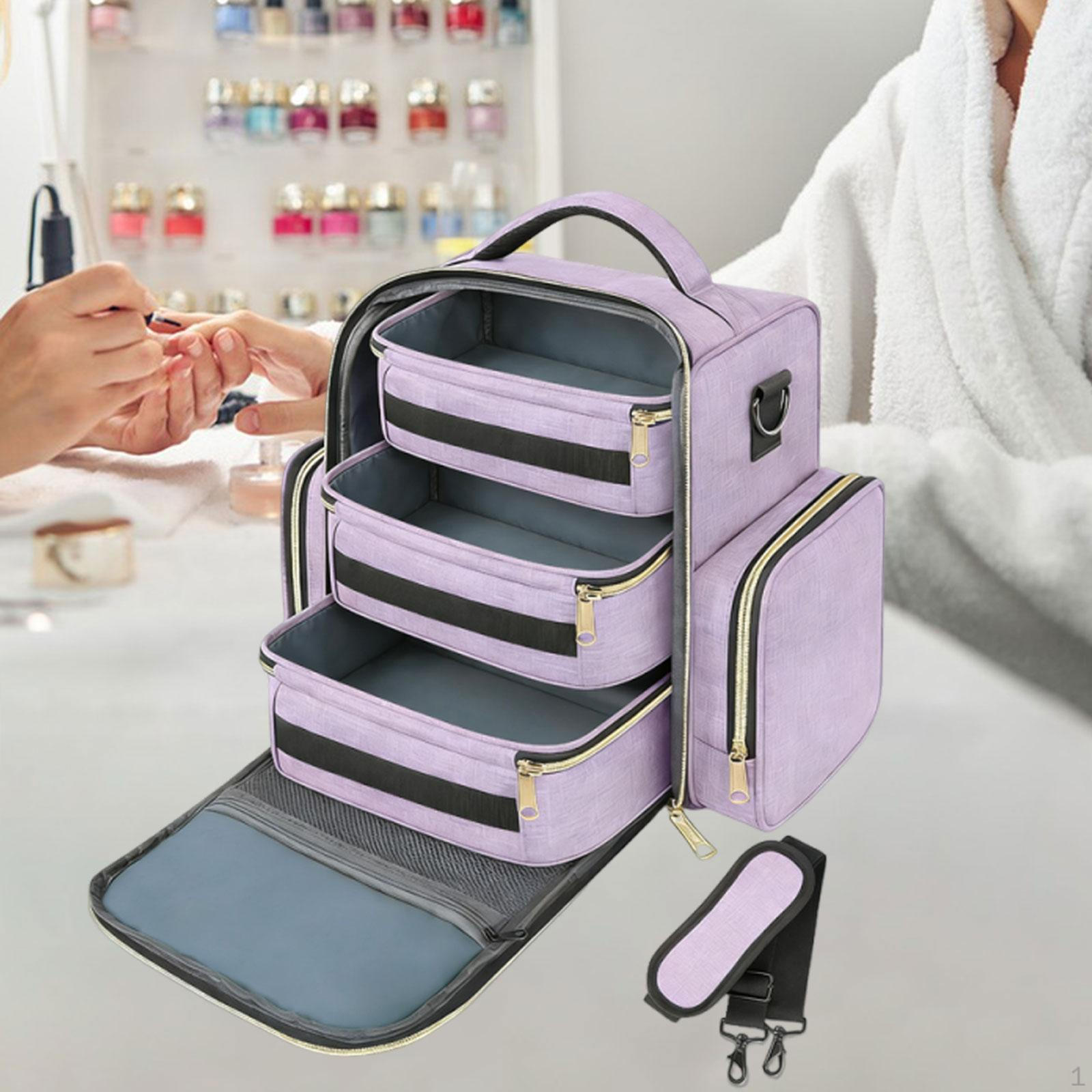 Large Oxford Cloth Nail Organizer Case with Sturdy Handle, 3 Removable Pockets, Storage Bag фиолетовый
Large Oxford Cloth Nail Organizer Case with Sturdy Handle, 3 Removable Pockets, Storage Bag фиолетовый