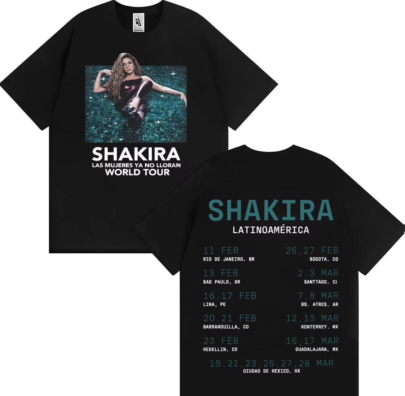 Rapper Shakira Latinoamerica Graphic Tees Fashion Hip Hop Tshirt Unisexs Pop Crewneck Casual Y2K Cotton Cozy Short Sleeve Tshrit M
Rapper Shakira Latinoamerica Graphic Tees Fashion Hip Hop Tshirt Unisexs Pop Crewneck Casual Y2K Cotton Cozy Short Sleeve Tshrit M