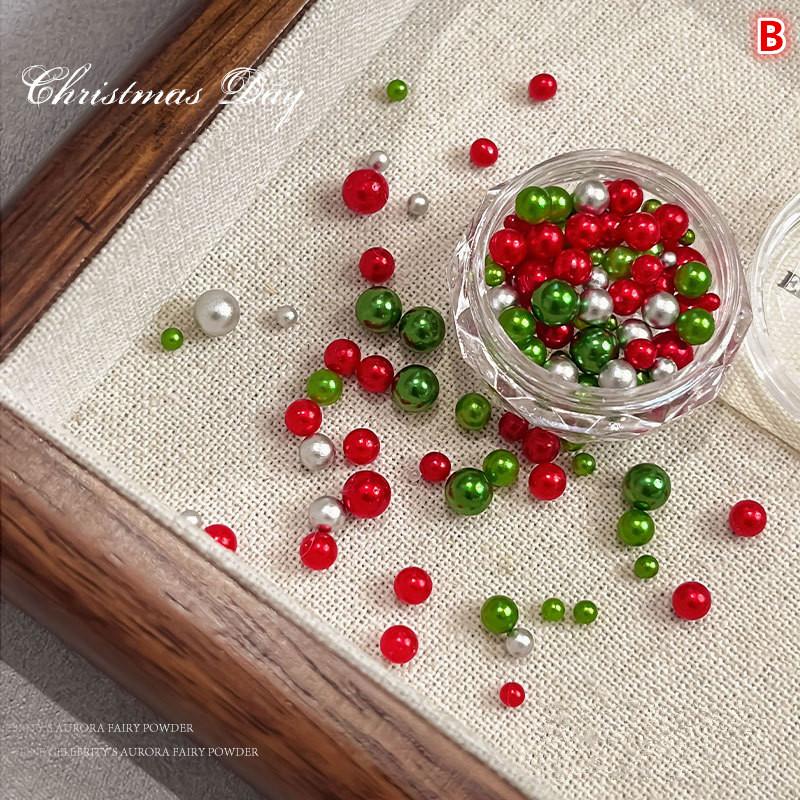 1 Box Christmas Red/Green Pearl Nail Rhinestone Mixed Size Pearlescent Colorful Beads Nali Charms Christmas Manicure Jewelry B
1 Box Christmas Red/Green Pearl Nail Rhinestone Mixed Size Pearlescent Colorful Beads Nali Charms Christmas Manicure Jewelry B