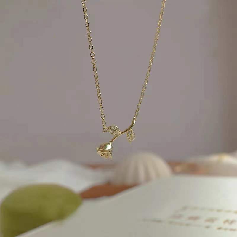 S925 Sterling Silver Rose Necklace Light Luxury Minority High-Grade Clavicle Chain New Normcore All-Matching 925
S925 Sterling Silver Rose Necklace Light Luxury Minority High-Grade Clavicle Chain New Normcore All-Matching 925