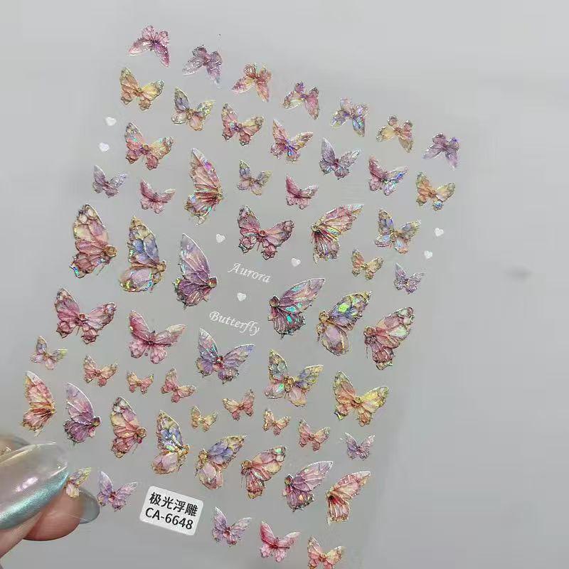Seashell Pearlescent Rose Butterfly Nail Stickers: Cute, Lively, Fluttering Designs
Seashell Pearlescent Rose Butterfly Nail Stickers: Cute, Lively, Fluttering Designs