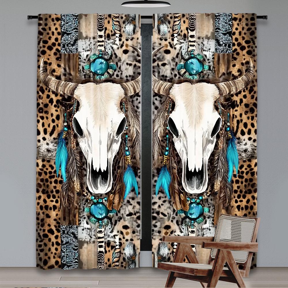 2 шт. Богемный шик Драгоценный камень Череп коровы Леопардовый принт Шторы Винтаж Вдохновленные средневековьем Для спальни Кухни Столовой Гостиной 29x65in(75x166cm)
2 шт. Богемный шик Драгоценный камень Череп коровы Леопардовый принт Шторы Винтаж Вдохновленные средневековьем Для спальни Кухни Столовой Гостиной 29x65in(75x166cm)