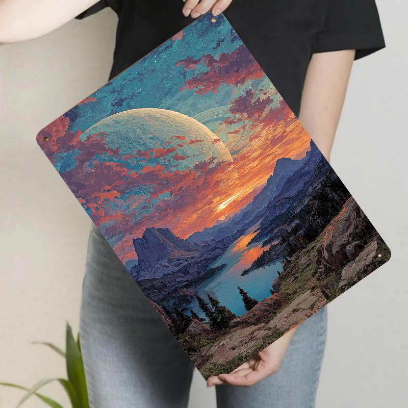 Custom Starry Planet Mountain Lake Sunset Landscape Metal Wall Art Home Decor Painting 20x30cm(7.8x11.8inch)
Custom Starry Planet Mountain Lake Sunset Landscape Metal Wall Art Home Decor Painting 20x30cm(7.8x11.8inch)