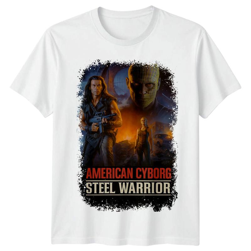 American Cyborg Steel Warrior (1994) Movie Poster Inspired Unisex T-Shirt Retro 80s Tee XXL
American Cyborg Steel Warrior (1994) Movie Poster Inspired Unisex T-Shirt Retro 80s Tee XXL