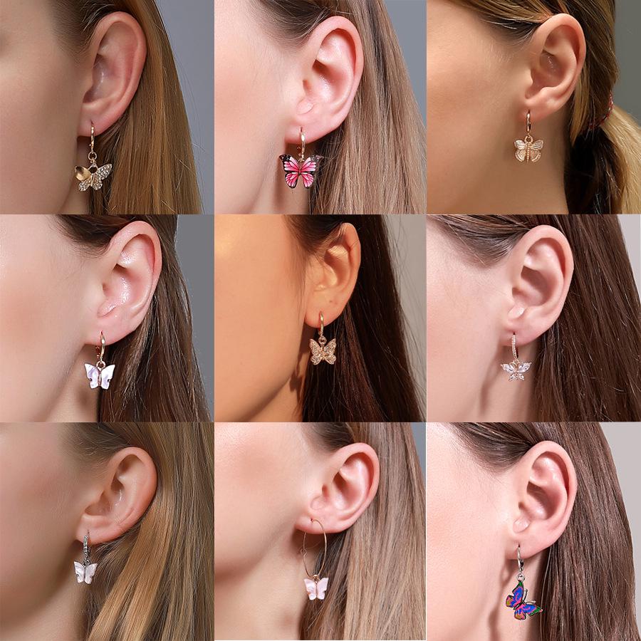 Colorful Butterfly Earrings for Women - Creative Niche Design with Diamond Accents
Colorful Butterfly Earrings for Women - Creative Niche Design with Diamond Accents