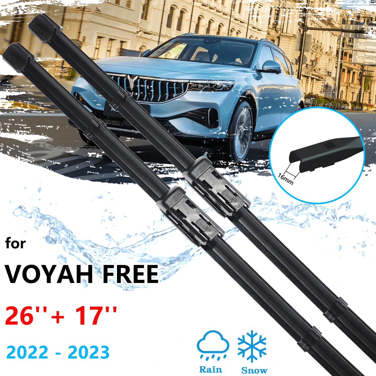 Для Voyah Free 2022 2023 щетки стеклоочистителей резиновые передние щетки для лобового стекла резак для очистки шайб автомобиля LHD
Для Voyah Free 2022 2023 щетки стеклоочистителей резиновые передние щетки для лобового стекла резак для очистки шайб автомобиля LHD