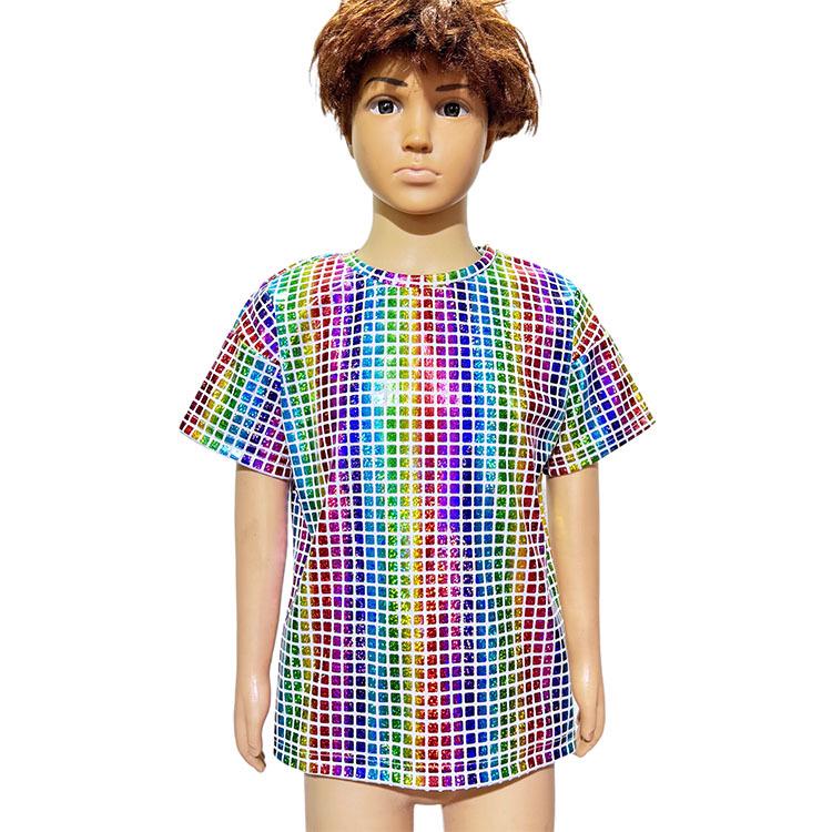 Клетчатая футболка для чирлидинга с лазерными пайетками - Универсальная футболка с короткими рукавами для взрослых и детей 110cm разноцветный
Клетчатая футболка для чирлидинга с лазерными пайетками - Универсальная футболка с короткими рукавами для взрослых и детей 110cm разноцветный