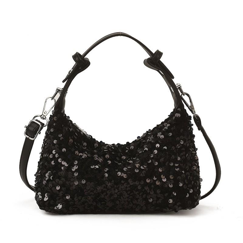 Fashionable Sequins Bags Female Celebrities Dinner Western-style Hobo Portable Cross-slung Dumpling чорний
Fashionable Sequins Bags Female Celebrities Dinner Western-style Hobo Portable Cross-slung Dumpling чорний